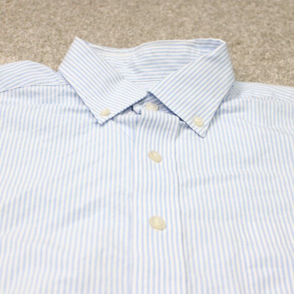 Vineyard Vines Murray Shirt Mens Large Blue/White Striped Long Sleeve Cotton - Picture 5 of 12